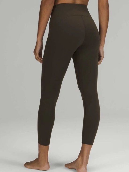 LULULEMON Instill High-Rise 25" Dark Olive Leggings Running Athletic - Picture 2 of 6